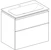 geberit Allaskaappipaket geberit icon 750x480x630mm valkoinen
