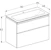geberit Allaskaappipaket geberit icon 900x480x630mm valkoinen