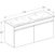 geberit Allaskaappipaketti renova plan 1300x480x622mm valkoinen