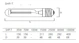 sylvania Suurpainenat standard tubular shp-t e27 70w 2000k 6500lm