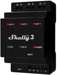 shelly Ohjelmoitava rele shelly pro 3 3-k 16a wifi