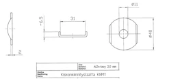 KYTKENTÄLAATTA OUNEVA KISKOKIINNITYSLAATTA KNM1