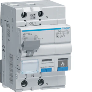 hager Valokaarisuojalaite arf506d 1l+n b-6a/30ma 10ka qc
