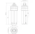 sylvania Led-pistokantalamppu toledo lynx te32 gx24q 16w 840 1760lm