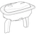ido Wc-varaosa ido basic painike 2-toiminen kromi