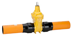 HITSATTAVA KAASUVENTTIILI AVK DN80/90mm PN10 PE-HITSATTAVA