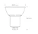 nordtronic Kohdelamppu led 5w220-240 1,8-3k 50hz gu10wh