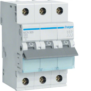 hager Minibrytare c 3-p 3a 6ka