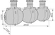 uponor Saostussäiliö uponor sako 3m³ 3-osastoinen
