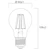sylvania Vakiolamppu toledo platinum gls a60 2,3w e27 827 485lm cl