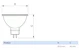 philips Led spot nd 7-50w mr16 840