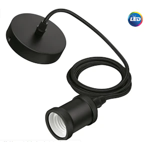philips Mekaaninen lisätarvike e27-johtosarja musta kanta