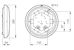 philips Katto/seinäval ledinaire 1100/1700lm cct on/off wl070v