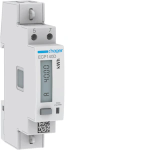 hager Energimätare 1-f 40a dir puls