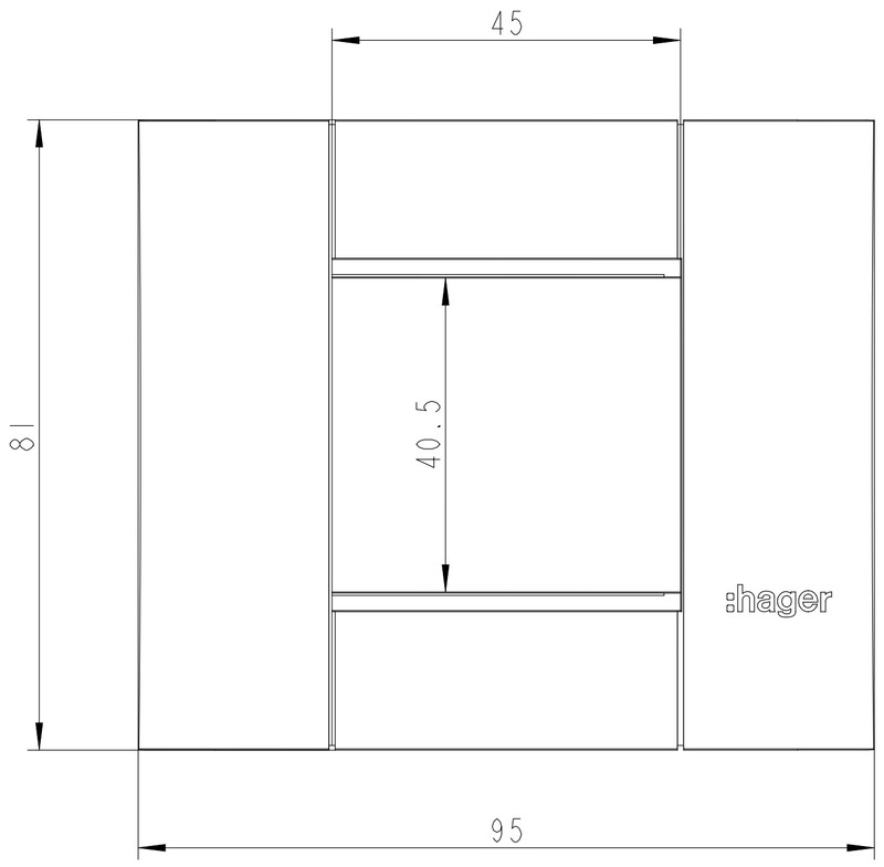 hager Peitelevy tehalit.brp gt451 hf 1-os. 2m lva