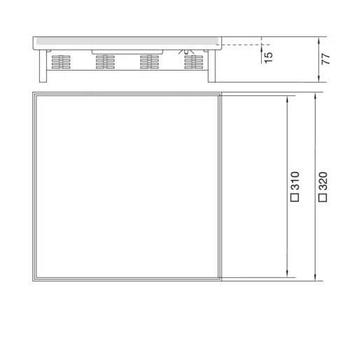 hager Asennuskehys electraplan.ve-ee ekq161 rst 243x243 15mm runko