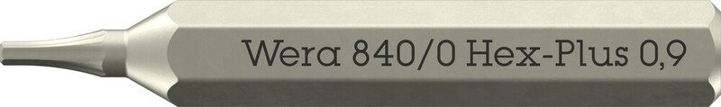 RUUVAUSKÄRKI WERA 840/0 MICRO BITS-KÄRKI HEX 0,9
