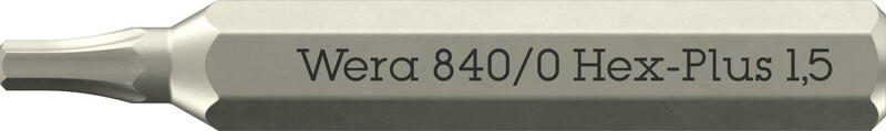 RUUVAUSKÄRKI WERA 840/0 MICRO BITS-KÄRKI HEX 1,5