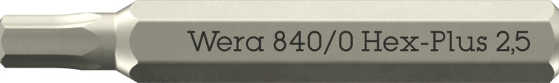 RUUVAUSKÄRKI WERA 840/0 MICRO BITS-KÄRKI HEX 2,5