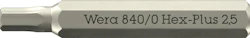 RUUVAUSKÄRKI WERA 840/0 MICRO BITS-KÄRKI HEX 2,5