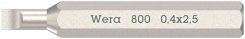 RUUVAUSKÄRKI WERA 800/0 MICRO BITS-KÄRKI URA 2,5