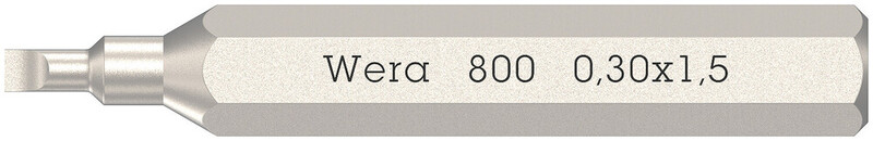RUUVAUSKÄRKI WERA 800/0 MICRO BITS-KÄRKI URA 1,5