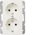 hager Uttagsinsats 2-v 1½ del b s.1 vit