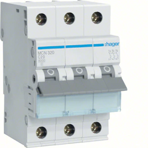hager Minibrytare c 3-p 20a 6ka