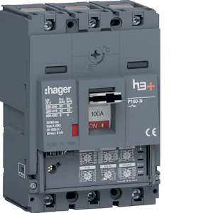 hager Effektbrytare h3+lsi3x100a 40ka