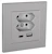 schneider electric Pistorasia elko plus 2e+usb 3a/16a/100-240v upr alu