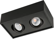DOWNLIGHT CUBE LUX 2X SVART 2700K