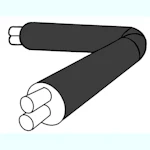 2-PUTKI NOUSUKULMA 1X1 M DN 2X50/200 90 AST.