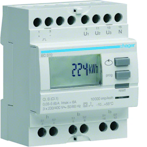 hager Energiamittari hager ec372 3v 2t virtam. imp. lk1