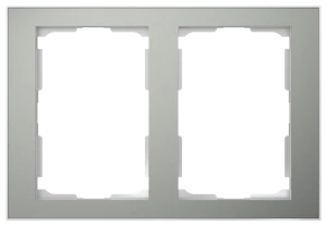 schneider electric Peitelevy elko plus 2-kehys 2-pr alu./metalli