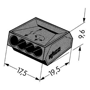 wago Rasialiitin wago 273-102 4-nap,1-2.5 mm2 har