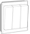 schneider electric Kytkin artic 1+1+1-kytkin
