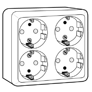 schneider electric Pistorasia artic 4-os maad turvas rl val