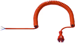 LIITÄNTÄJOHTO PUR SPIRAALI ORANSSI 3X 1,5MM2