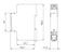 hager Valvontarele virta hager 60001 1-por 15/30/45/60a 1m