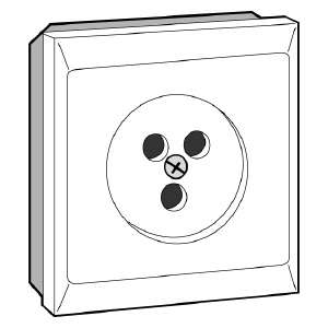 schneider electric Puhelinpistorasia schneider artic 70x70mm 3-nap