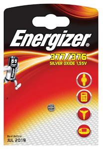 energizer Paristo nappi enr silver oxide 377/376 fsb1