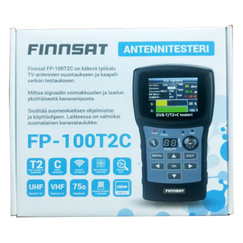 finnsat Antennitesteri dvb-t/t2+c testeri 47-862mhz