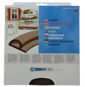 stokvis tapes P-tiiviste 9mm x 5,5mm x 24m ruskea