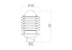 ensto Pihapiirivalaisin averia avgp05gh ip44 60w e27 g o gh