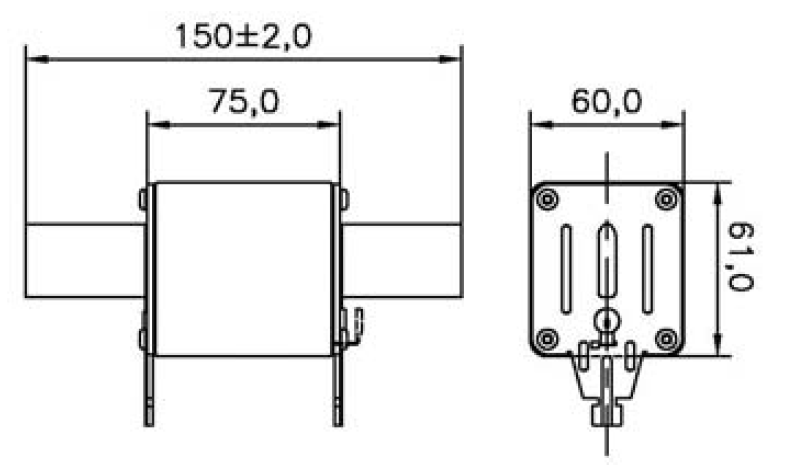 eaton Kahvasulake cooper-bussmann 250nhg03b 500vac gg-gl 250a 03
