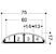 hager Golvkanal 17x75mm 4 kabl alu