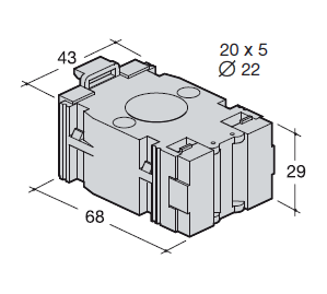 hager Virtamuuntaja sr101 ø21 100/5a lk 0.5 2va