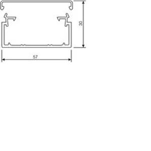 hager Asennuskanava tehalit lf lf 30x57x2000mm pvc mu
