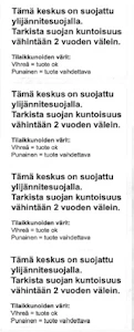 utu Käyttöohjetarra utu yjst ylijännites. spa/spn 4kpl