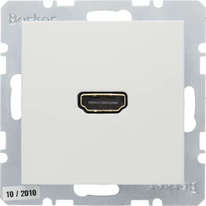 hager Uttag hdmi hona-hona s.1 vit